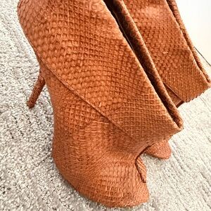 Leon Max Snakeskin Stiletto Ankle Boots